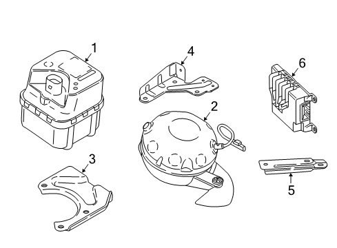 2014 BMW i8 Electrical Components Acoustic Generator, Active Sound Design Diagram for 13748610987