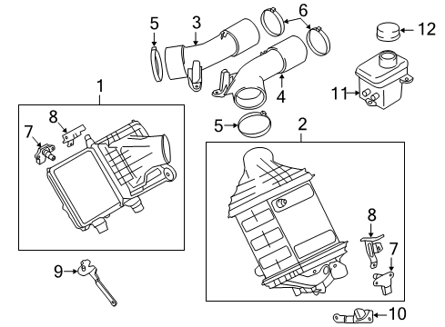 2012 BMW M6 Intercooler Charge-Air Cooler Diagram for 17517843119