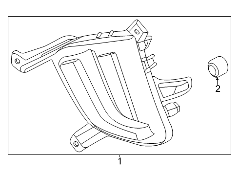 2020 Hyundai Ioniq Daytime Running Lamps Lamp Assembly-Day Running Light, LH Diagram for 92207-G2150