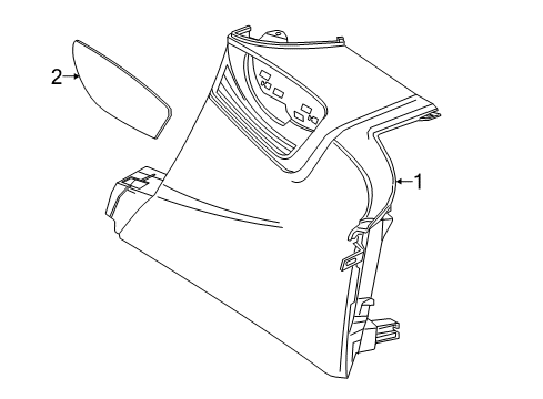 2015 BMW i8 Interior Trim - Quarter Panels Cover, Belt Outlet, Left Diagram for 51437335815