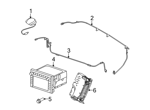 2013 Ford E-150 Navigation System Components Cable Assembly Diagram for 9C2Z-10E928-A