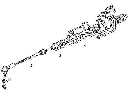 1993 Ford Probe P/S Pump & Hoses, Steering Gear & Linkage Power Steering Pump Seal Kit Diagram for F32Z3B584A