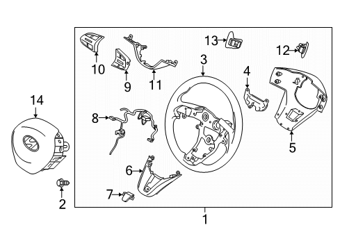 2021 Hyundai Santa Fe Cruise Control Unit Assembly-Front Radar Diagram for 99110-S1500