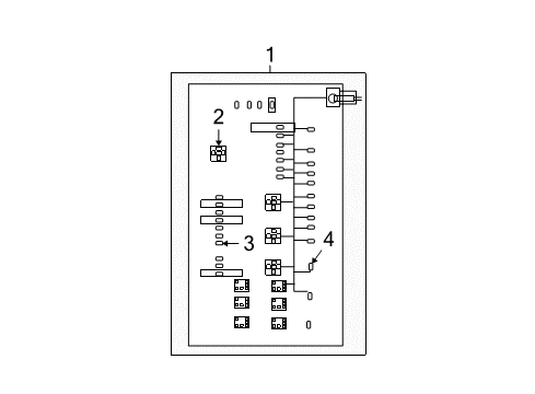 2020 Dodge Challenger Fuse & Relay Cover-Power Distribution Center Diagram for 68430148AA