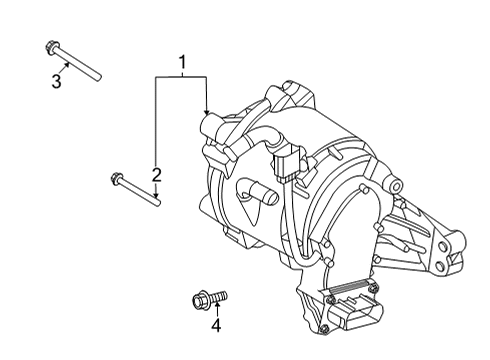 2022 Hyundai Tucson Alternator Bolt Diagram for 21151-2G000