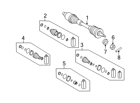 2011 Hyundai Azera Drive Axles - Front Shaft Assembly-Drive, LH Diagram for 49500-3L900