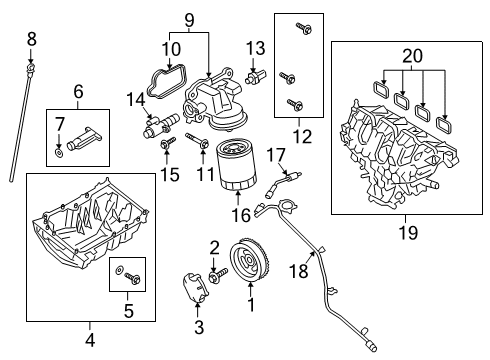 2020 Lincoln Nautilus Senders Adapter Diagram for K2GZ-6881-C