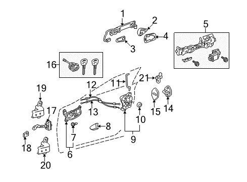 2012 Lexus IS350 Front Door Master Switch Assembly Diagram for 84040-53131
