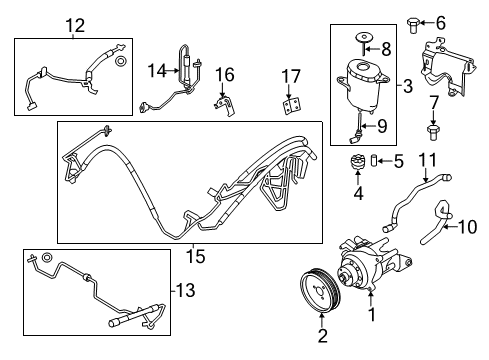 2015 BMW 640i xDrive Wiper & Washer Components Radiator Return Line Diagram for 32416778520