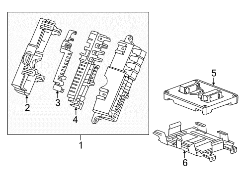 2011 Chevrolet Volt Controls - Instruments & Gauges Retainer Plate Diagram for 20971962