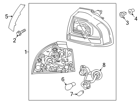 2020 Kia Niro Tail Lamps Lamp Assembly-Rear Combination Diagram for 92401G5010