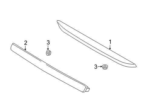 2018 Ford Mustang High Mount Lamps High Mount Lamp Diagram for DS7Z-13A613-C