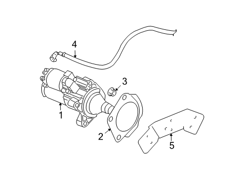 2009 Dodge Charger Starter Motor-Engine Diagram for 4801651AA