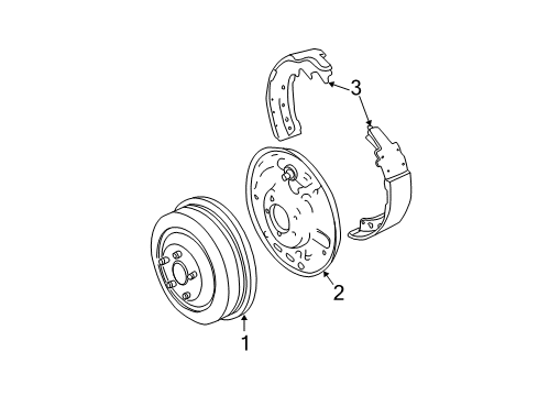 2006 Dodge Dakota Rear Brakes Cylinder-Wheel Diagram for 5159101AA