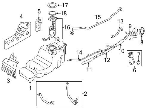 2015 Infiniti QX80 Fuel Supply Lever Complete - Accelerator, W/DRUM Diagram for 18002-1LA8A