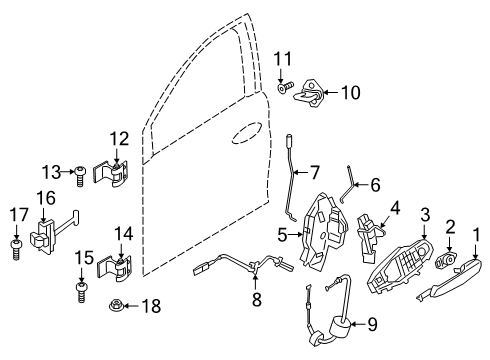 2022 BMW 330i xDrive Lock & Hardware LOCKING ROD Diagram for 51217432221