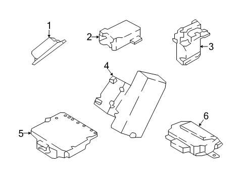 2020 Lincoln Navigator Electrical Components Module Diagram for FL3Z-19H332-E