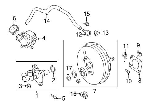 2018 Mitsubishi Eclipse Cross Hydraulic System NONPART-Clutch Master Cylinder Diagram for MF473492