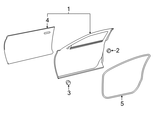 2018 Infiniti QX30 Front Door Door Window Regulator Assembly, Right Diagram for 80720-5DM0A