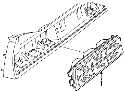 1984 Chevrolet Celebrity Tail Lamps Lamp Asm Diagram for 918807