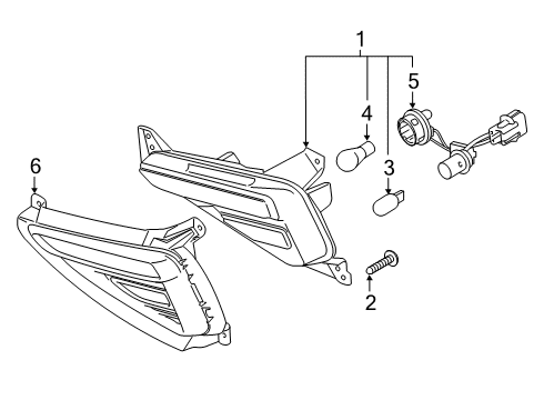 2021 Kia Forte Signal Lamps Lamp Assembly-Side T/SIG Diagram for 92306M7000