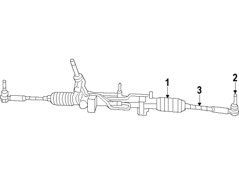 2016 Jeep Compass P/S Pump & Hoses, Steering Gear & Linkage Hose-Power Steering Pressure Diagram for 5105975AI