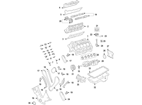 2021 Ford F-150 Engine Parts, Mounts, Cylinder Head & Valves, Camshaft & Timing, Variable Valve Timing, Oil Pan, Oil Pump, Adapter Housing, Crankshaft & Bearings, Pistons, Rings & Bearings Control Solenoid Diagram for JT4Z-6C880-A