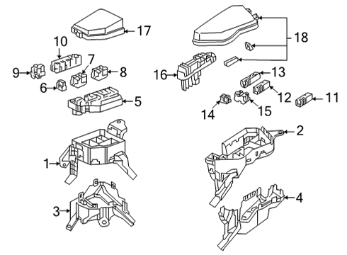 2022 Lexus NX450h+ Fuse & Relay Fusible Link Diagram for 90982-08298