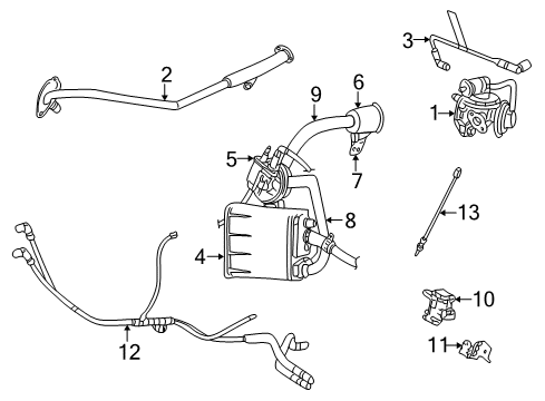 2003 Dodge Stratus Emission Components CANISTER-Vapor Diagram for 4581388AC