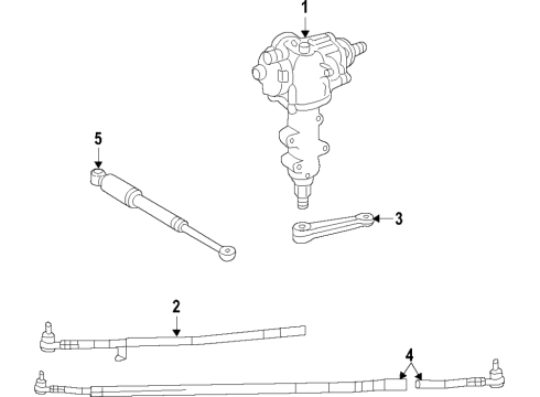 2020 Jeep Gladiator P/S Pump & Hoses, Steering Gear & Linkage Pump-Power Steering Diagram for 68298668AF