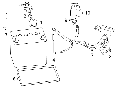 2016 Scion FR-S Battery Fusible Link Diagram for SU003-02430