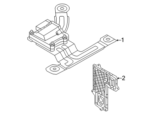 2022 Hyundai Santa Cruz Electrical Components ECU-4WD Diagram for 95447-4G920