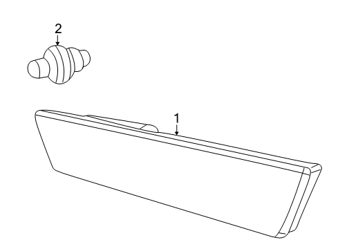 2015 Dodge Challenger Bulbs Lamp-Side Marker Diagram for 68195797AB