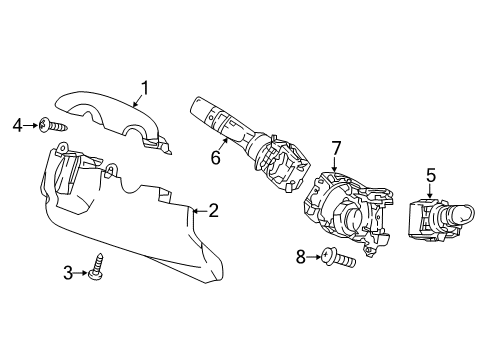 2021 Honda Odyssey Switches Screw-Washer (5X14) Diagram for 93893-05014-08