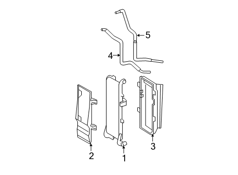 2010 Toyota Tundra Trans Oil Cooler Transmission Cooler Front Cover Diagram for 32917-0C010