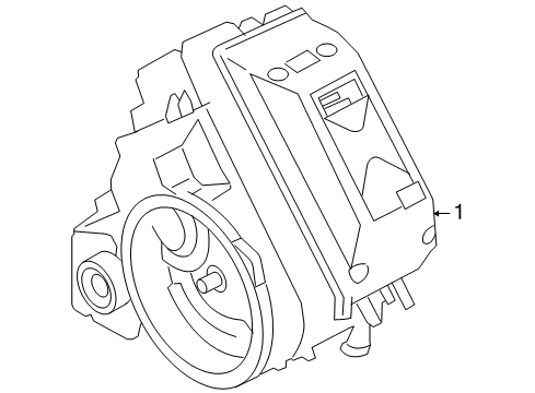 2007 Ford Escape Transaxle Parts Transaxle/Motor Diagram for 7M6Z-7000-A