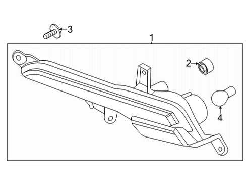 2021 Kia Sorento Bulbs Lamp Assembly-Rear Fog Diagram for 92406P2000