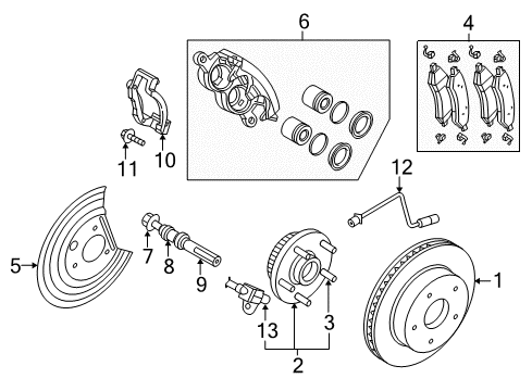 2012 Ram 1500 Anti-Lock Brakes Electrical Anti-Lock Brake System Control Diagram for 68061772AA