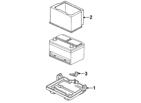 1994 Dodge Intrepid Battery Battery Cable Harness Diagram for 4692011