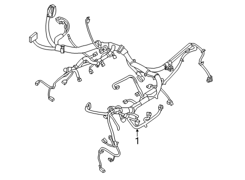 2012 Nissan NV2500 Wiring Harness Harness-EGI Diagram for 24011-1PD0A