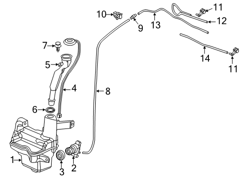 2014 Honda Civic Wiper & Washer Components Blade, Windshield Wiper (650Mm) Diagram for 76620-TR0-A02