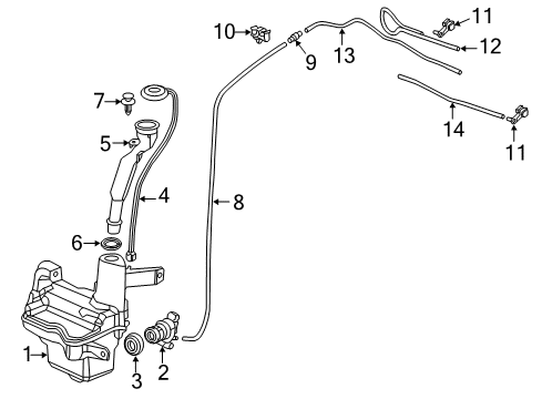 2014 Honda Civic Wiper & Washer Components Arm, Windshield Wiper (Driver Side) Diagram for 76600-TR0-G11