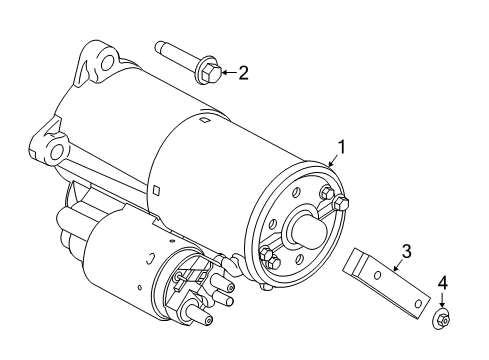 2017 Ford Mustang Starter Starter Diagram for FR3Z-11002-D