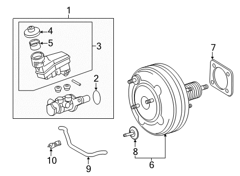 2013 Toyota Avalon Dash Panel Components Hose Diagram for 44773-06100