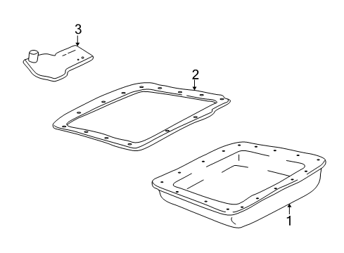 2008 Cadillac XLR Automatic Transmission Seal Kit, Automatic Transmission Service Diagram for 24272473