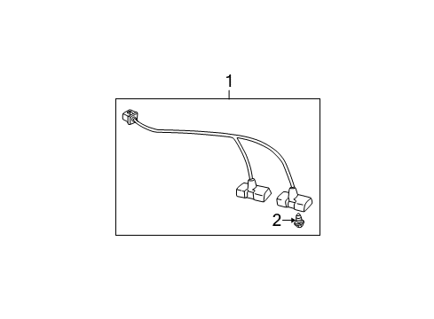 2008 Hyundai Tiburon Bulbs Lens & Housing Assembly-License Lamp Diagram for 92510-2C710
