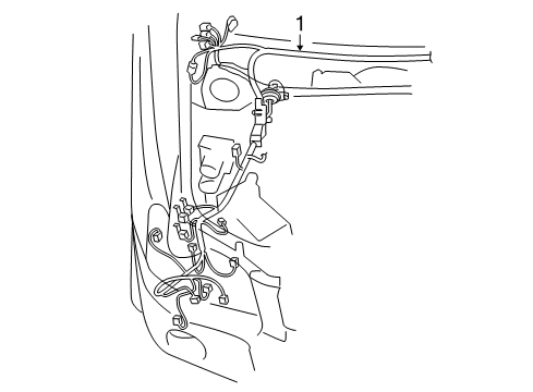 2008 Toyota Highlander Wiring Harness Engine Harness Diagram for 82111-48L10