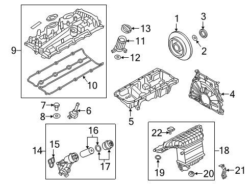 2020 BMW X4 Powertrain Control OIL FILTER COVER Diagram for 11428469099