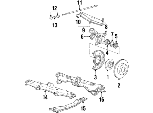 1985 Honda Accord Front Brakes Circlip (Inner) (72MM) Diagram for 94520-72000