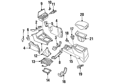 1994 Mercury Capri Switches Mirror Switch Diagram for F3LY-17B676-A